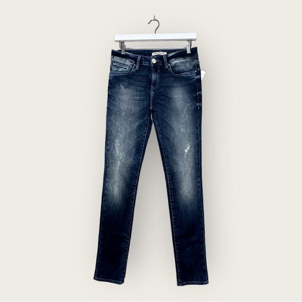 NWT | Mavi Jeans Co. | Alexa Distressed Mid-Rise Skinny | Blue | Size 27/33